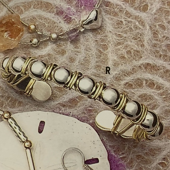 Silpada Vintage RARE Sterling Silver & Interlaced/Wrapped Brass Cuff Bracelet - Picture 11 of 11